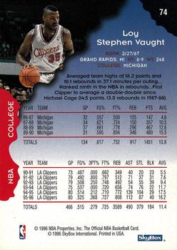 1996-97 Hoops #74 Loy Vaught Back