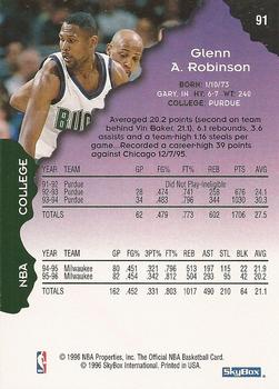 1996-97 Hoops #91 Glenn Robinson Back