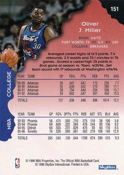 1996-97 Hoops #151 Oliver Miller Back