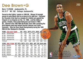 1996-97 Hoops #202 Dee Brown Back