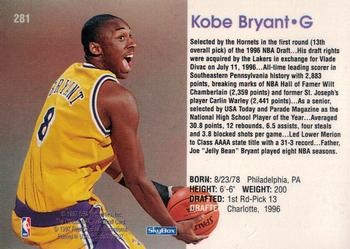 1996-97 Hoops #281 Kobe Bryant Back