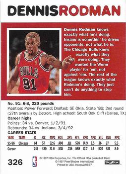 1996-97 Hoops #326 Dennis Rodman Back