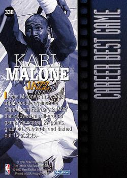 1996-97 Hoops #338 Karl Malone Back