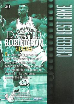 1996-97 Hoops #343 David Robinson Back