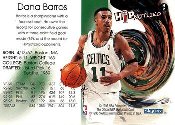 1996-97 Hoops - Hipnotized #H2 Dana Barros Back