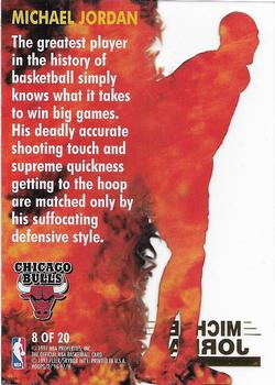 1996-97 Hoops - Hot List #8 Michael Jordan Back