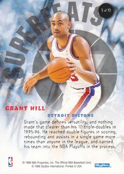 1996-97 Hoops - Superfeats #3 Grant Hill Back