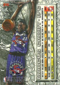1996-97 Metal #215 Marcus Camby Back