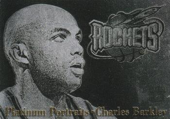 1996-97 Metal - Platinum Portraits #1 Charles Barkley Front
