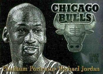 1996-97 Metal - Platinum Portraits #5 Michael Jordan Front