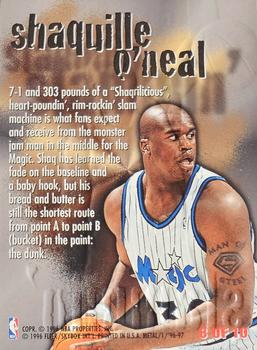 1996-97 Metal - Steel Slammin' #8 Shaquille O'Neal Back