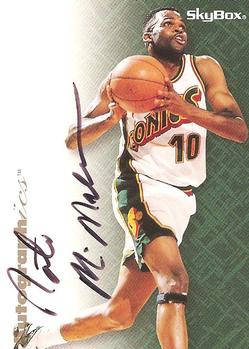 1996-97 SkyBox Premium - Autographics Black Ink #NNO Nate McMillan Front