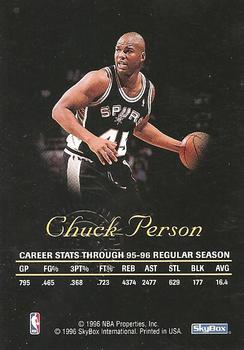 1996-97 SkyBox Premium - Autographics Black Ink #NNO Chuck Person Back