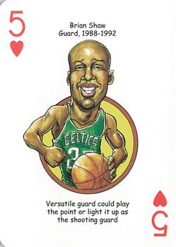 2017 Hero Decks Boston Celtics Basketball Heroes Playing Cards #5♥ Brian Shaw Front