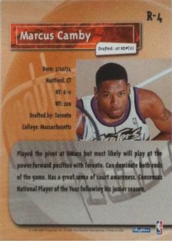 1996-97 SkyBox Premium - Rookie Prevue #R-4 Marcus Camby Back