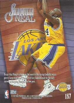 1996-97 SkyBox Z-Force #187 Shaquille O'Neal Back