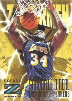 1996-97 SkyBox Z-Force #187 Shaquille O'Neal Front