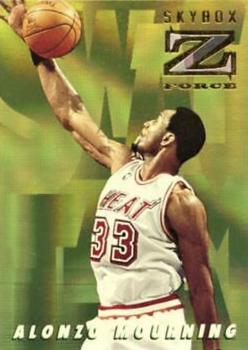 1996-97 SkyBox Z-Force - Swat Team #ST3 Alonzo Mourning Front