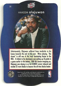 1996 SPx #19 Hakeem Olajuwon  Back