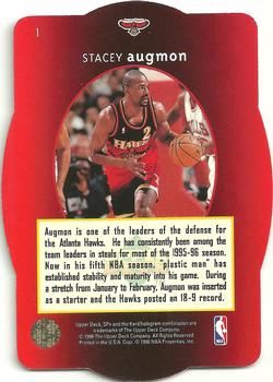 1996 SPx #1 Stacey Augmon  Back