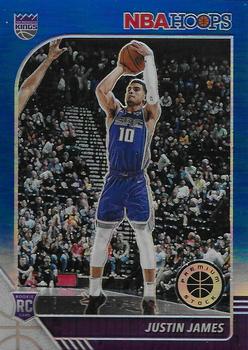 2019-20 Hoops Premium Stock - Prizms Blue #244 Justin James Front