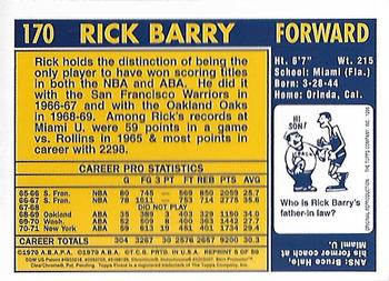 1996-97 Stadium Club - Finest Reprints #5 Rick Barry Back