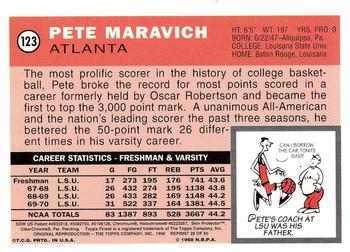 1996-97 Stadium Club - Finest Reprints #28 Pete Maravich Back