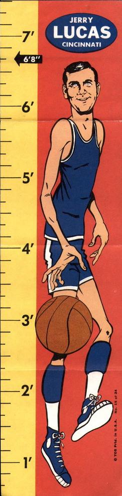 1969-70 Topps - Rulers #15 Jerry Lucas Front