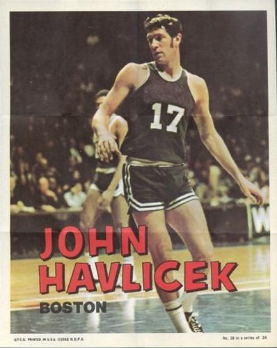 1970-71 Topps - Poster #18 John Havlicek Front