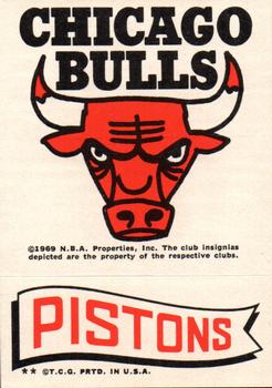 1973-74 Topps - Team Stickers #NNO Chicago Bulls / Pistons Front