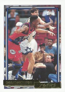 1992-93 Topps - Gold #34 Charles Shackleford Front