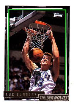 1992-93 Topps - Gold #89 Luc Longley Front