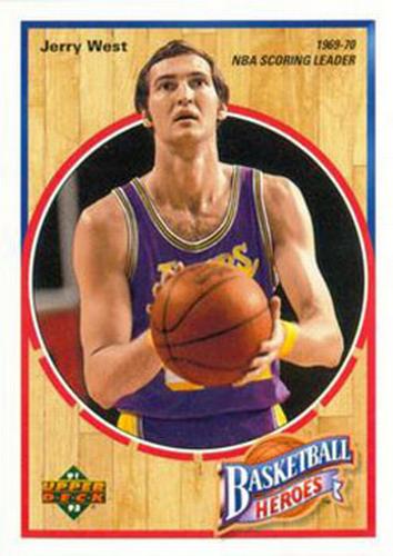 1991-92 Upper Deck - Basketball Heroes: Jerry West Box Bottoms #4 Jerry West Front