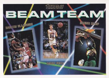 1992-93 Topps - Beam Team Gold #5 Hakeem Olajuwon / Mark Price / Shawn Kemp Front