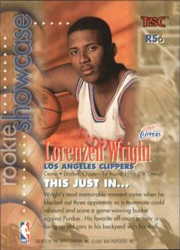 1996-97 Stadium Club - Rookie Showcase #RS6 Lorenzen Wright Back
