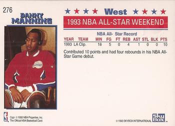 1993-94 Hoops - Fifth Anniversary Gold #276 Danny Manning Back