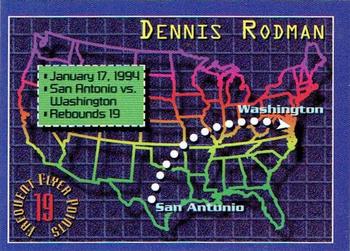 1993-94 Stadium Club - Frequent Flyer Points #5 Dennis Rodman Front