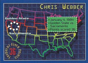 1993-94 Stadium Club - Frequent Flyer Points #4 Chris Webber Front