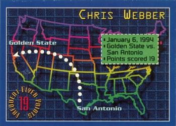 1993-94 Stadium Club - Frequent Flyer Points #5 Chris Webber Front