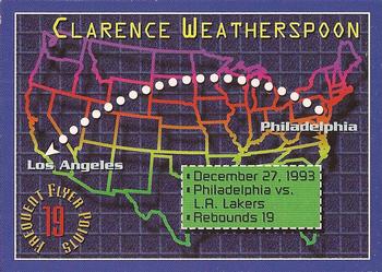 1993-94 Stadium Club - Frequent Flyer Points #2 Clarence Weatherspoon Front