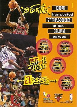 1993-94 Stadium Club - 1994 NBA Finals Super Teams Exchange #1 Michael Jordan Back