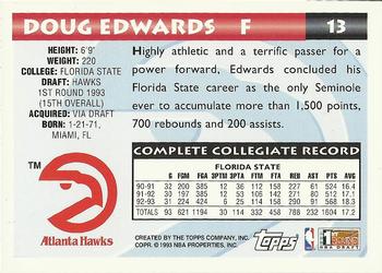 1993-94 Topps - Gold #13 Doug Edwards Back