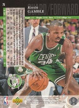 1993-94 Upper Deck Special Edition - Electric Court #75 Kevin Gamble Back