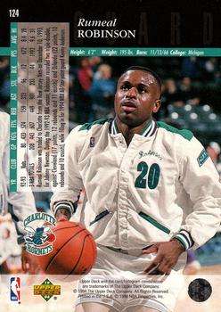1993-94 Upper Deck Special Edition - Electric Court #124 Rumeal Robinson Back