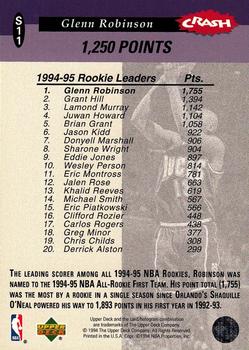 1994-95 Collector's Choice - You Crash the Game Rookie Scoring Exchange #S11 Glenn Robinson Back