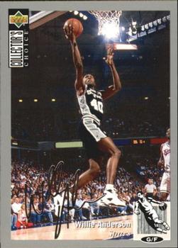 1994-95 Collector's Choice - Silver Signature #340 Willie Anderson Front