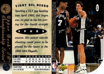 1994-95 SP Championship - Die Cuts #120 Vinny Del Negro Back
