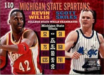 1994-95 Stadium Club - Super Teams NBA Finals #110 Scott Skiles / Kevin Willis Back