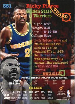 1994-95 Stadium Club - Super Teams NBA Finals #351 Ricky Pierce Back