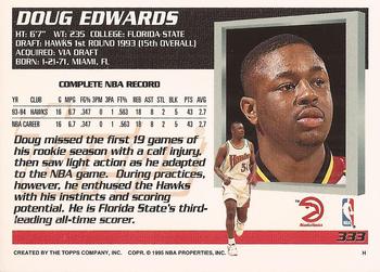1994-95 Topps - Spectralight #333 Doug Edwards Back